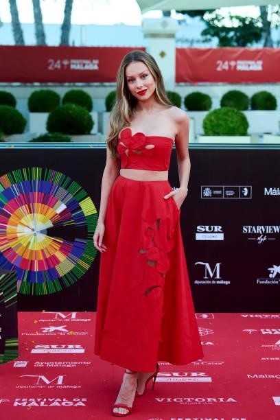 Ester Exposito attends 'Sevillanas de Brooklyn' premiere during the 24th Malaga Film Festival at the Miramar Hotel on June 09, 2021 in Malaga, Spain.