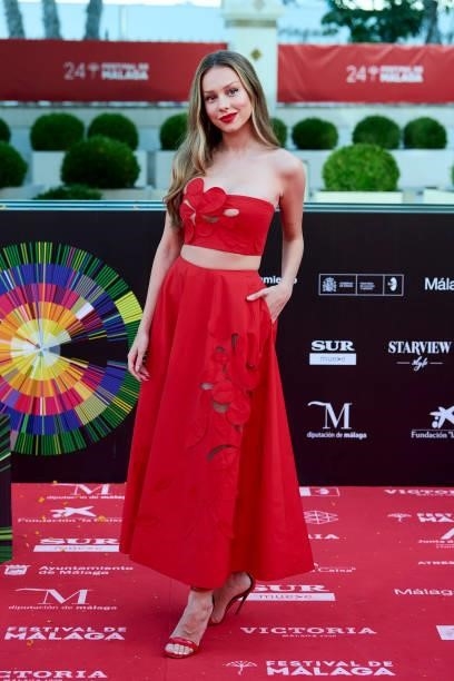 Ester Exposito attends 'Sevillanas de Brooklyn' premiere during the 24th Malaga Film Festival at the Miramar Hotel on June 09, 2021 in Malaga, Spain.