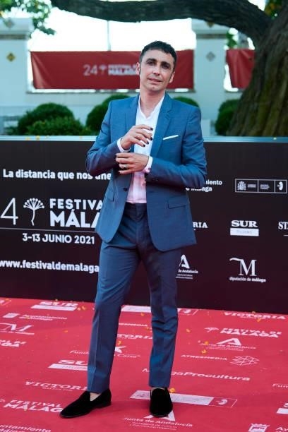 Canco Rodriguez attends 'Sevillanas de Brooklyn' premiere during the 24th Malaga Film Festival at the Miramar Hotel on June 09, 2021 in Malaga, Spain.