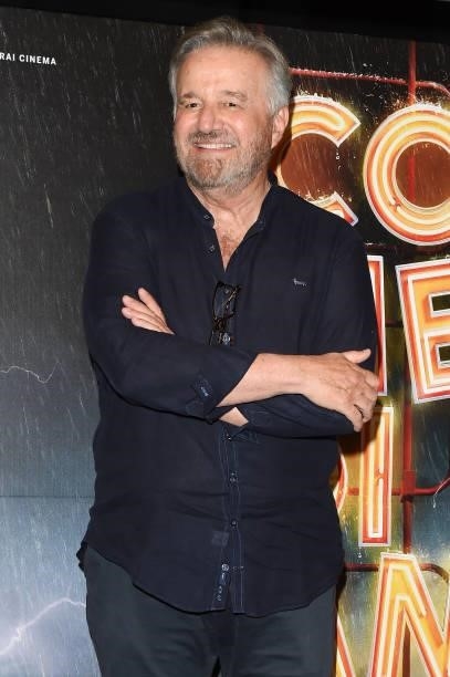 Christian De Sica attends the photocall of the movie "Comedians