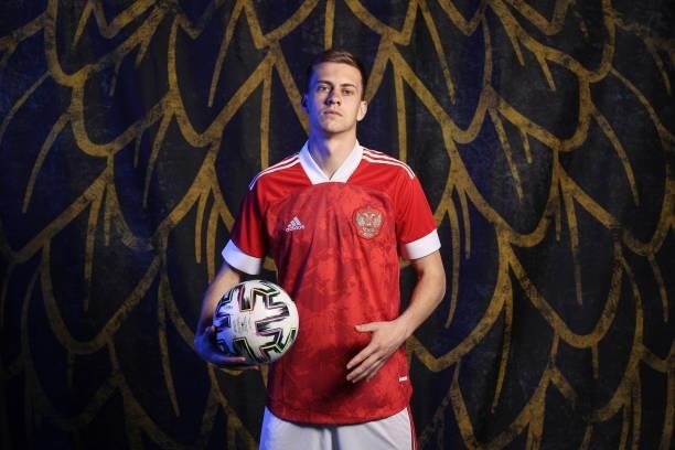 Daniil Fomin of Russia poses during the official UEFA Euro 2020 media access day at The Novogorsk Training Center on June 08, 2021 in Moscow, Russia.