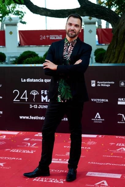 Adrian Silvestre attends 'Sevillanas de Brooklyn' premiere during the 24th Malaga Film Festival at the Miramar Hotel on June 09, 2021 in Malaga,...