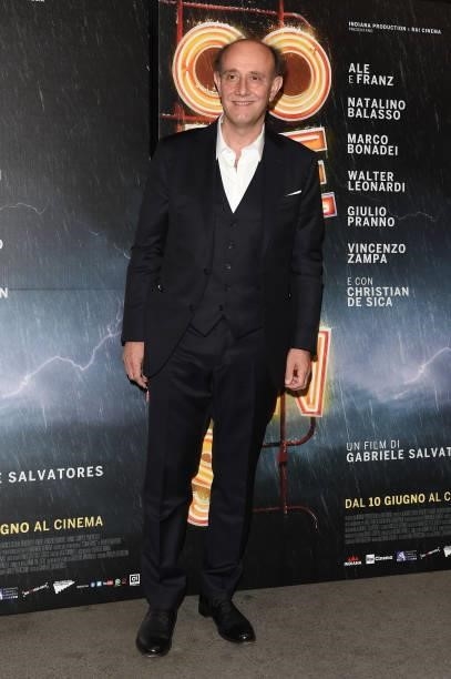 Alessandro Besentini attends the photocall of the movie "Comedians