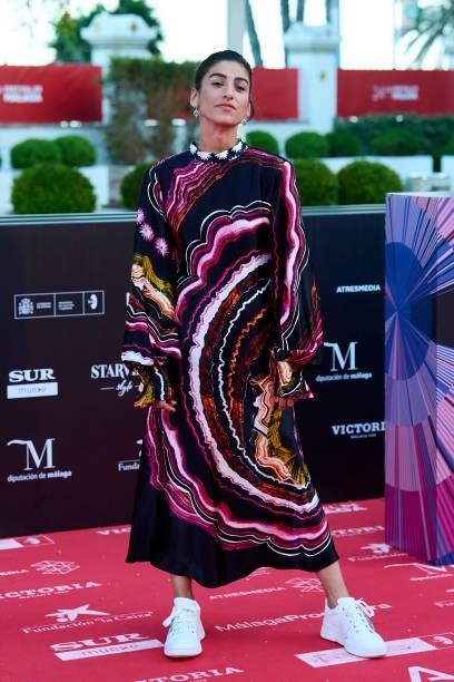 Carolina Yuste attends 'Sevillanas de Brooklyn' premiere during the 24th Malaga Film Festival at the Miramar Hotel on June 09, 2021 in Malaga, Spain.