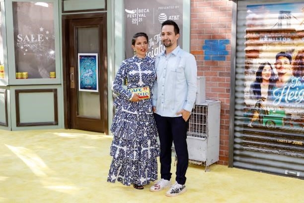 Vanessa Nadal and Lin Manuel-Miranda attend the "In The Heights