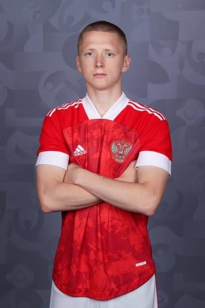 Maksim Mukhin of Russia poses during the official UEFA Euro 2020 media access day at The Novogorsk Training Centre on June 08, 2021 in Moscow, Russia.