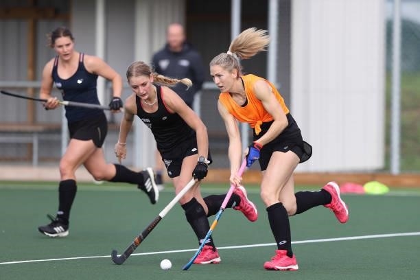 Stacey Michelsen of the New Zealand Women's squad for Tokyo trains during the New Zealand Hockey team announcement at the National Hockey Centre on...