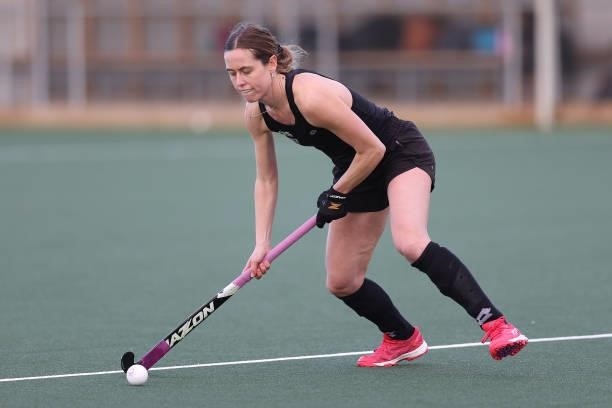 Samantha Charlton of the New Zealand Women's squad for Tokyo trains during the New Zealand Hockey team announcement at the National Hockey Centre on...