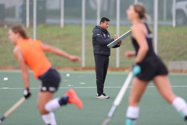 New Zealand Women’s Assistant Coach Jude Menezes during the New Zealand Hockey team announcement at the National Hockey Centre on June 10, 2021 in...