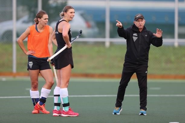New Zealand Women’s Assistant Coach Colin Stewart during the New Zealand Hockey team announcement at the National Hockey Centre on June 10, 2021 in...