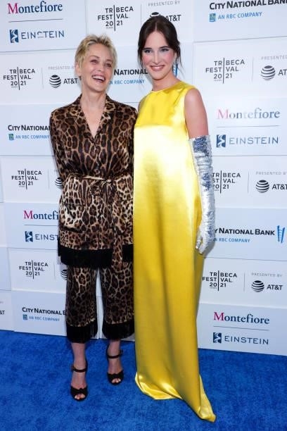 Sharon Stone and Hari Nef attend the "In The Heights