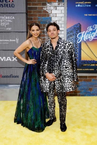 Leslie Grace and Anthony Ramos attend the "In The Heights