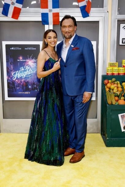 Leslie Grace and Jimmy Smits attend the "In The Heights