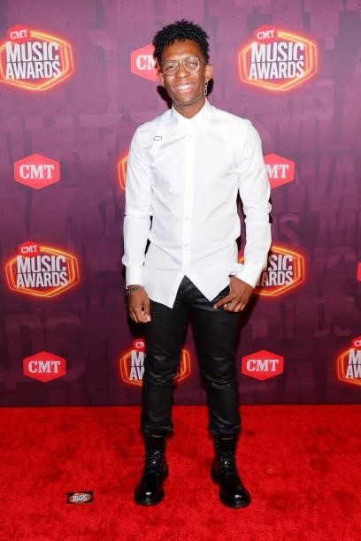 Breland attends the 2021 CMT Music Awards at Bridgestone Arena on June 09, 2021 in Nashville, Tennessee.