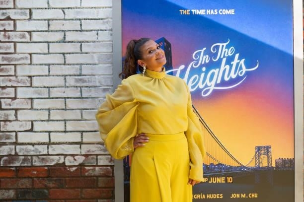 Guest attends the opening night premiere of 'In The Heights' during 2021 Tribeca Festival at United Palace Theater on June 09, 2021 in New York City.