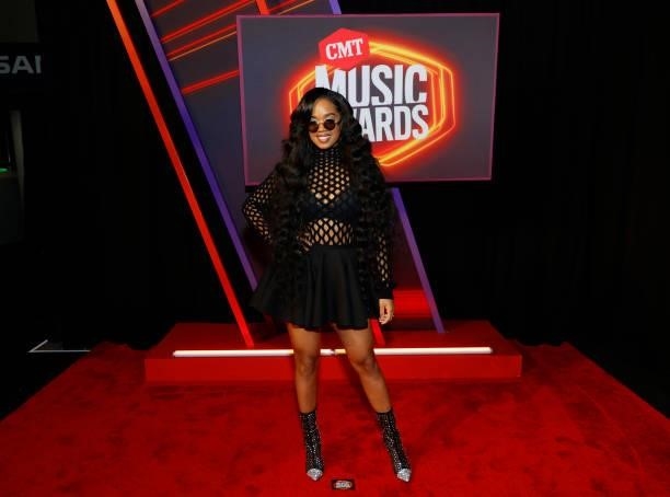 Attends the 2021 CMT Music Awards at Bridgestone Arena on June 09, 2021 in Nashville, Tennessee.