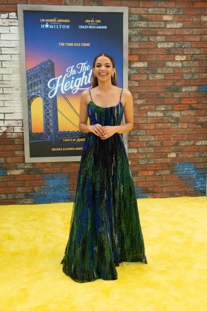 Leslie Grace attends the opening night premiere of 'In The Heights' during 2021 Tribeca Festival at United Palace Theater on June 09, 2021 in New...