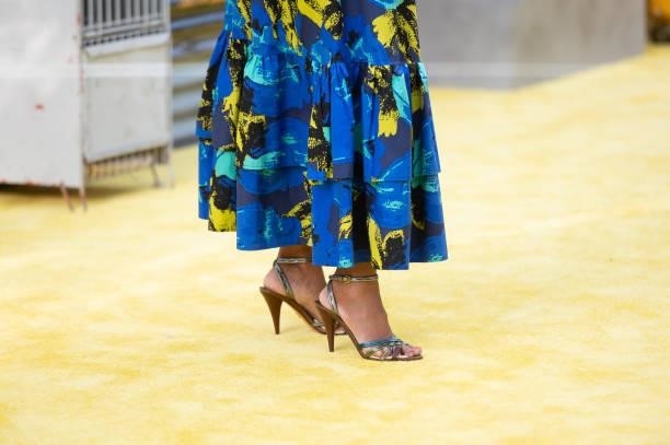 Gayle King, shoe detail, attends the opening night premiere of 'In The Heights' during 2021 Tribeca Festival at United Palace Theater on June 09,...