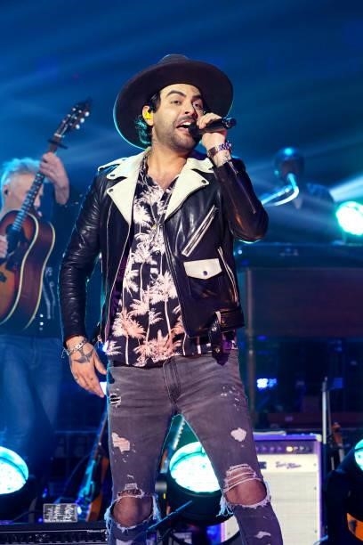 Niko Moon performs on the Ram Trucks Stage for the 2021 CMT Music Awards at Bridgestone Arena on June 09, 2021 in Nashville, Tennessee.