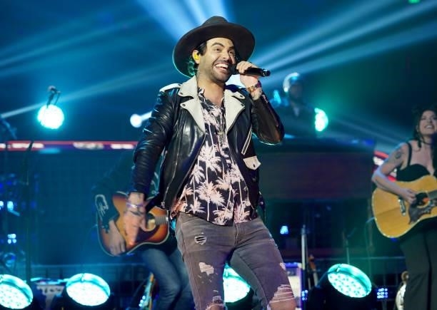 Niko Moon performs on the Ram Trucks Stage for the 2021 CMT Music Awards at Bridgestone Arena on June 09, 2021 in Nashville, Tennessee.