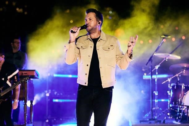 In this image released on June 9th 2021, Luke Bryan performs onstage for the 2021 CMT Music Awards in Nashville, Tennessee broadcast on June 9, 2021.