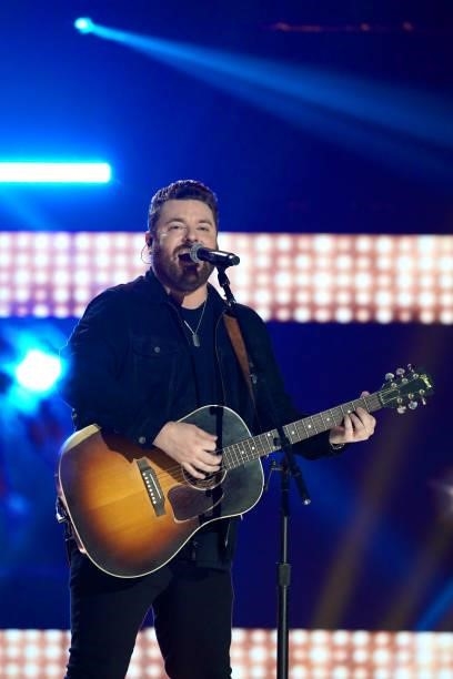 Chris Young performs onstage for the 2021 CMT Music Awards at Bridgestone Arena on June 09, 2021 in Nashville, Tennessee.