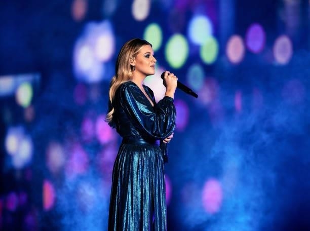 In this image released on June 9th 2021, Kelsea Ballerini performs onstage for the 2021 CMT Music Awards at the Park at Harlinsdale Farm in Franklin,...