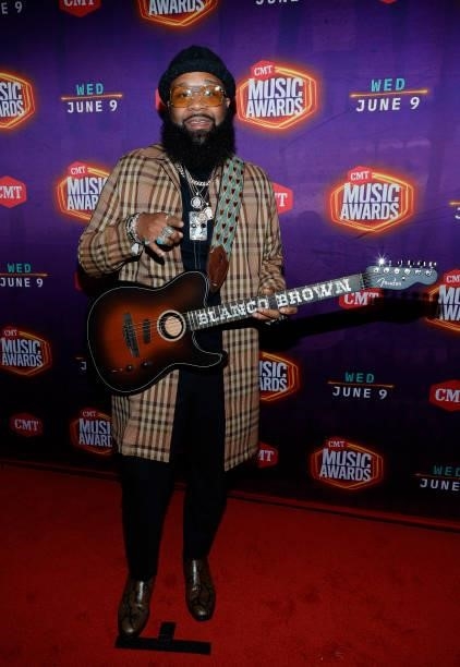 Blanco Brown attends the 2021 CMT Music Awards at Bridgestone Arena on June 09, 2021 in Nashville, Tennessee.