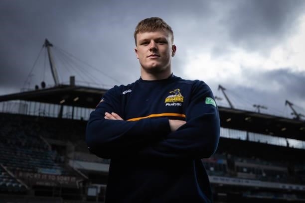 Billy Pollard poses for a portrait during an ACT Brumbies Super Rugby Trans-Tasman captain's run at GIO Stadium on June 10, 2021 in Canberra,...