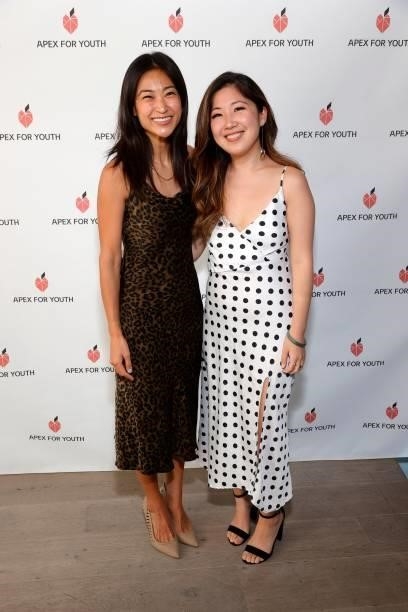 Janet Wang and Melody Cheng attend the APEX for Youth 29th annual Inspiration Awards on June 09, 2021 in Beverly Hills, California.