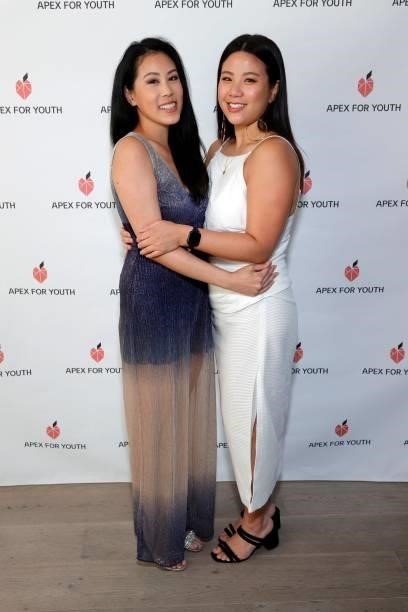 Nicki Sun and Emily Tan attend the APEX for Youth 29th annual Inspiration Awards on June 09, 2021 in Beverly Hills, California.