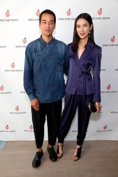 Tenzin Wild and Tao Okamoto attend the APEX for Youth 29th annual Inspiration Awards on June 09, 2021 in Beverly Hills, California.