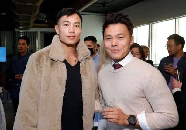 Jack Liang and John Harlan Kim attend the APEX for Youth 29th annual Inspiration Awards on June 09, 2021 in Beverly Hills, California.