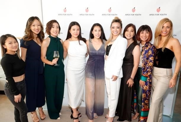 Maggie Chu, Annie Chen, Tammy Cho, Emily Tan, Nicki Sun, Calista Wu, Michelle Hanabusa and Katherine Cost attend the APEX for Youth 29th annual...
