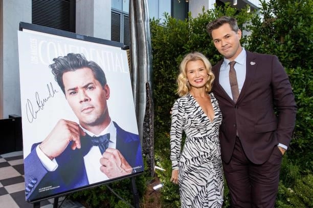 Alexandra von Bargen and Andrew Rannells are seen as Los Angeles Confidential celebrates "Portraits of Pride