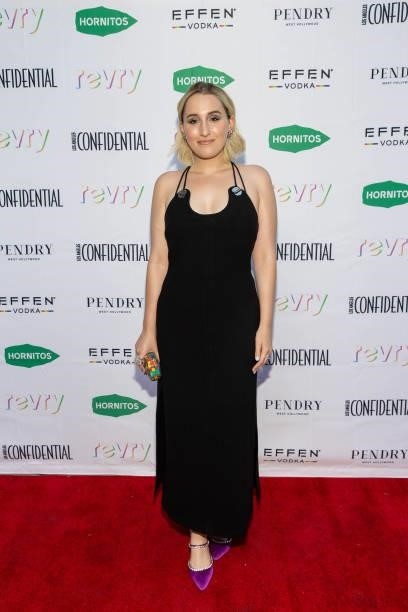 Harley Quinn Smith is seen as Los Angeles Confidential celebrates "Portraits of Pride
