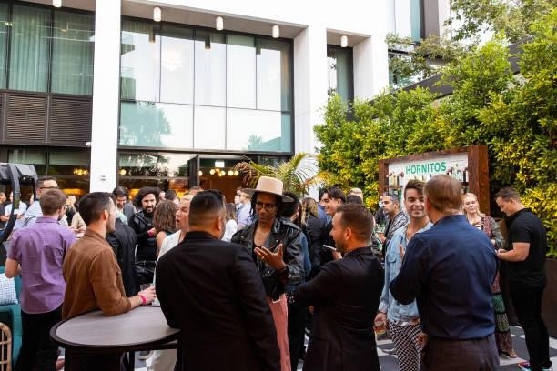 Guests are seen as Los Angeles Confidential celebrates "Portraits of Pride