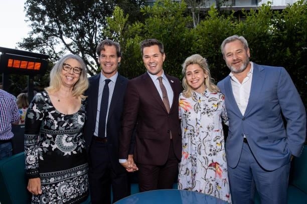 Tuc Watkins and Andrew Rannells are seen as Los Angeles Confidential celebrates "Portraits of Pride