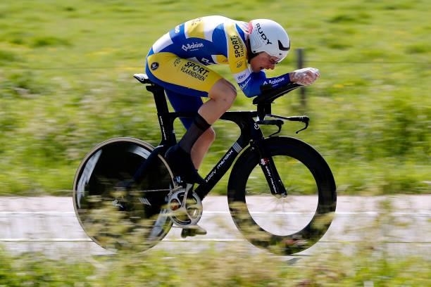Rune Herregodts of Belgium and Team Sport Vlaanderen - Baloise during the 90th Baloise Belgium Tour 2021, Stage 2 a 11,2km Individual Time Trial...
