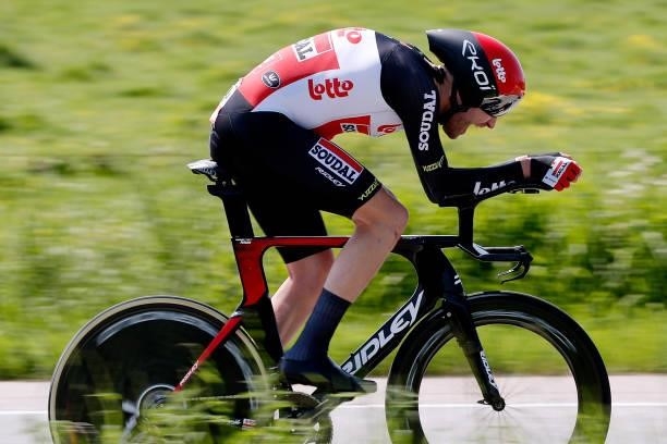 Frederik Frison of Belgium and Team Lotto Soudal during the 90th Baloise Belgium Tour 2021, Stage 2 a 11,2km Individual Time Trial stage from...