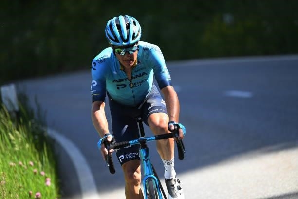 Jakob Fuglsang of Denmark and Team Astana – Premier Tech during the 84th Tour de Suisse 2021, Stage 5 a 175,2km stage from Gstaad to Leukerbad 1385m...