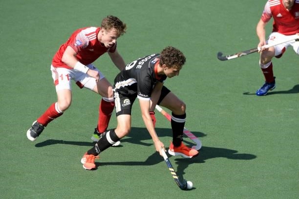 Johannes Grosse of Germany during the Euro Hockey Championships match between England and Germany at Wagener Stadion on June 10, 2021 in Amstelveen,...