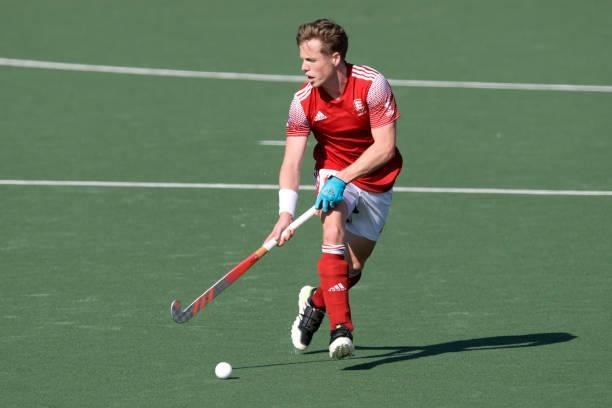 Ian Sloan of England during the Euro Hockey Championships match between England and Germany at Wagener Stadion on June 10, 2021 in Amstelveen,...