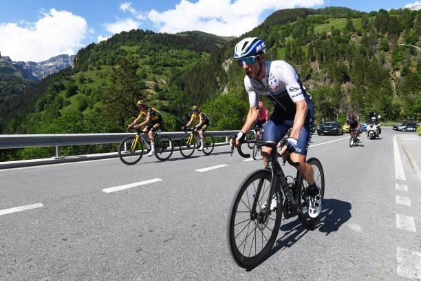 Michael Woods of Canada and Team Israel Start-Up Nation in the Breakaway during the 84th Tour de Suisse 2021, Stage 5 a 175,2km stage from Gstaad to...