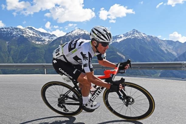 Domenico Pozzovivo of Italy and Team Qhubeka Assos during the 84th Tour de Suisse 2021, Stage 5 a 175,2km stage from Gstaad to Leukerbad 1385m /...