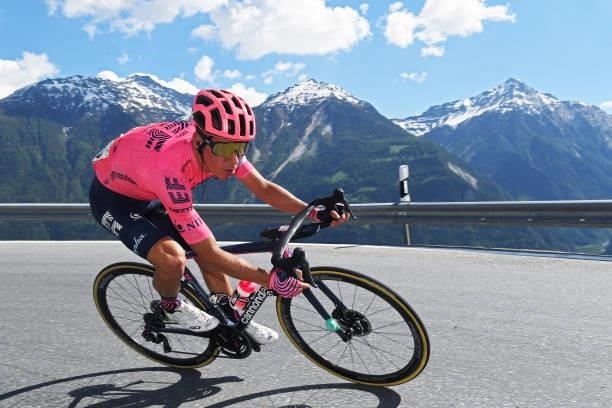 Rigoberto Uran Uran of Colombia and Team EF Education - Nippo during the 84th Tour de Suisse 2021, Stage 5 a 175,2km stage from Gstaad to Leukerbad...