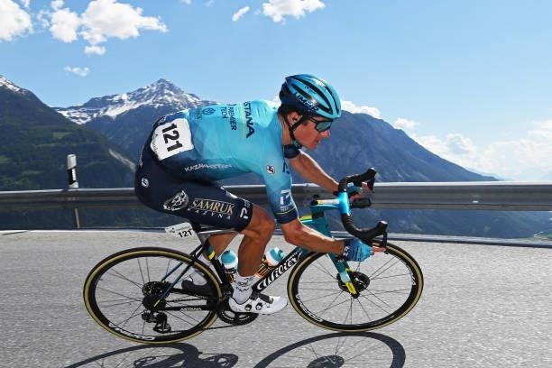 Jakob Fuglsang of Denmark and Team Astana – Premier Tech during the 84th Tour de Suisse 2021, Stage 5 a 175,2km stage from Gstaad to Leukerbad 1385m...