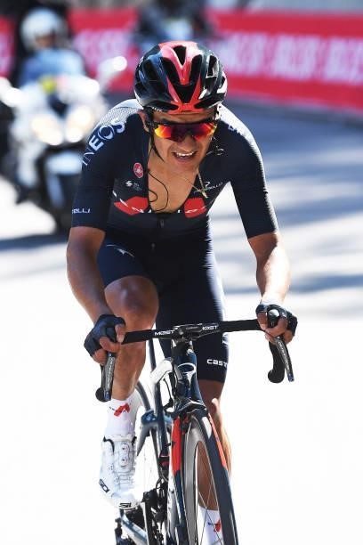 Richard Carapaz of Ecuador and Team INEOS Grenadiers during the 84th Tour de Suisse 2021, Stage 5 a 175,2km stage from Gstaad to Leukerbad 1385m /...