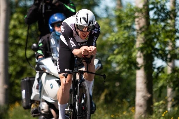 Lasse Norman Hansen of Denmark and Team Qhubeka Assos competes during the 90th Baloise Belgium Tour 2021, Stage 2 a 11,2km Individual Time Trial...