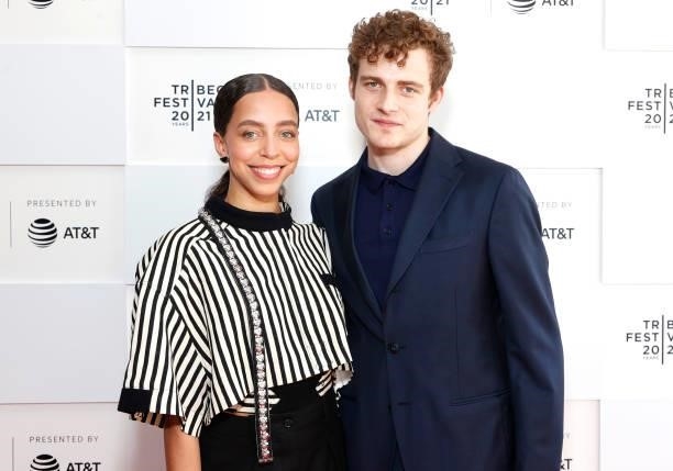 Hayley Law and Ben Rosenfield attend the 2021 Tribeca Festival Premiere of "Mark, Mary